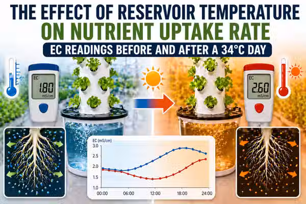 Does hydrogen peroxide affect EC readings? What the TDS sensor shows before and after