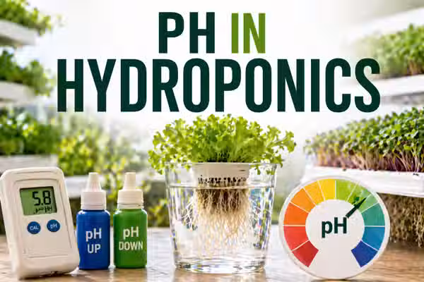 pH in hydroponics: why it drifts, what range to maintain, and how to correct it without overshooting