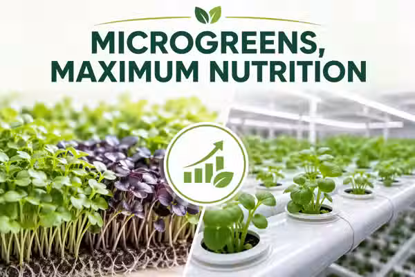 Microgreen nutrition facts with peer-reviewed data: which crops actually have evidence