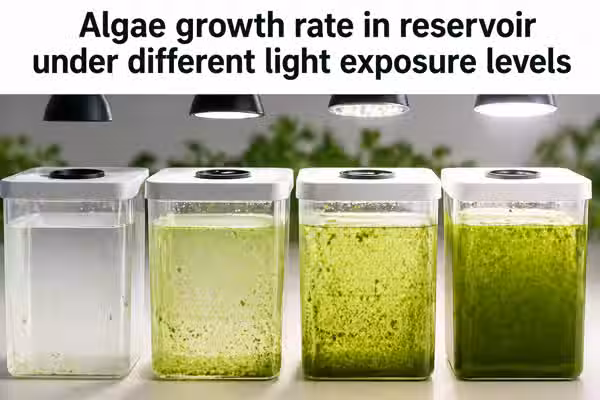 Algae growth rate in hydroponic reservoirs: what BH1750 light readings actually predict