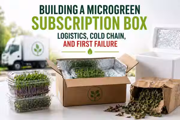 Building a microgreen subscription box: logistics, cold chain, and what fails first in Bangkok